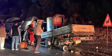 MİLAS-YATAĞAN KARAYOLUNDA KAZA: 1 ÖLÜ