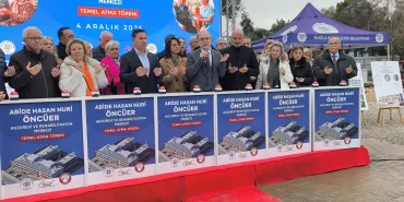 HASAN NURİ VE ABİDE ÖNCÜER HUZUREVİ'NİN TEMELİ DUALARLA ATILDI