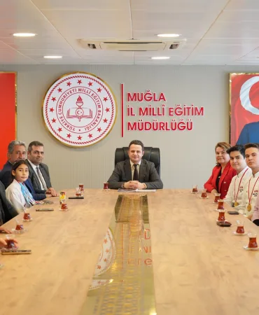 MUĞLA'NIN ALTIN MADALYALI ÖĞRENCİLERİNİN BAŞARILARI KUTLANDI