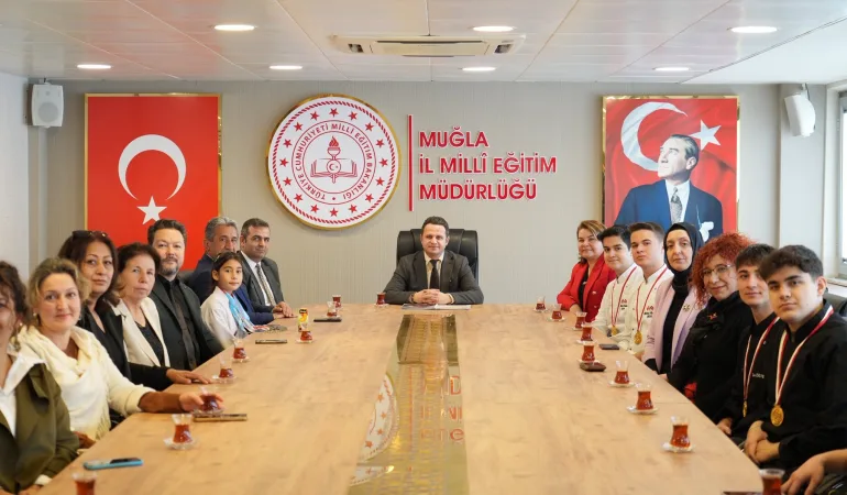 MUĞLA'NIN ALTIN MADALYALI ÖĞRENCİLERİNİN BAŞARILARI KUTLANDI