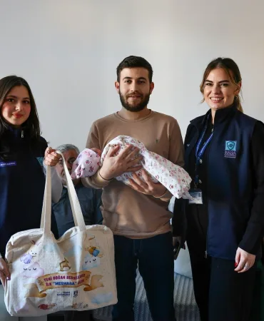 BODRUM'DA 2026'NIN İLK BEBEĞİ EYLÜL'E ANLAMLI ZİYARET