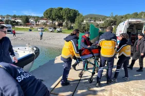 BALIKÇI TEKNESİNDE RAHATSIZLANAN VATANDAŞA TIBBİ TAHLİYE